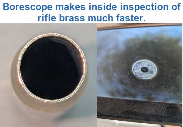 Brass inspection with a Borescope
